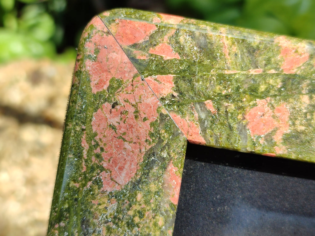 Hand Made Unakite Picture Frame in Box - Sold per Item - From South Africa - Toprock Gemstones and Minerals 