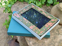 Hand Made Unakite Picture Frame in Box - Sold per Item - From South Africa - Toprock Gemstones and Minerals 