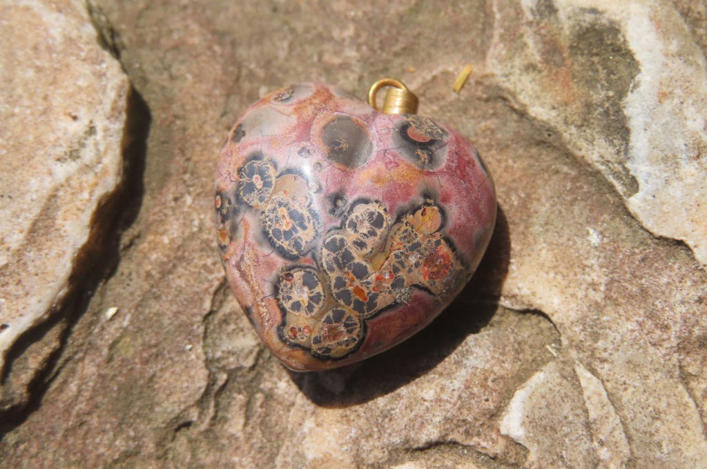 Polished Mixed Box Set of 12 Convex Gemstone Heart Pendants - Sold Per Box - From Southern Africa - Toprock Gemstones and Minerals 