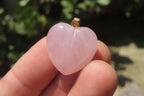 Polished Mixed Box Set of 12 Convex Gemstone Heart Pendants - Sold Per Box - From Southern Africa - Toprock Gemstones and Minerals 