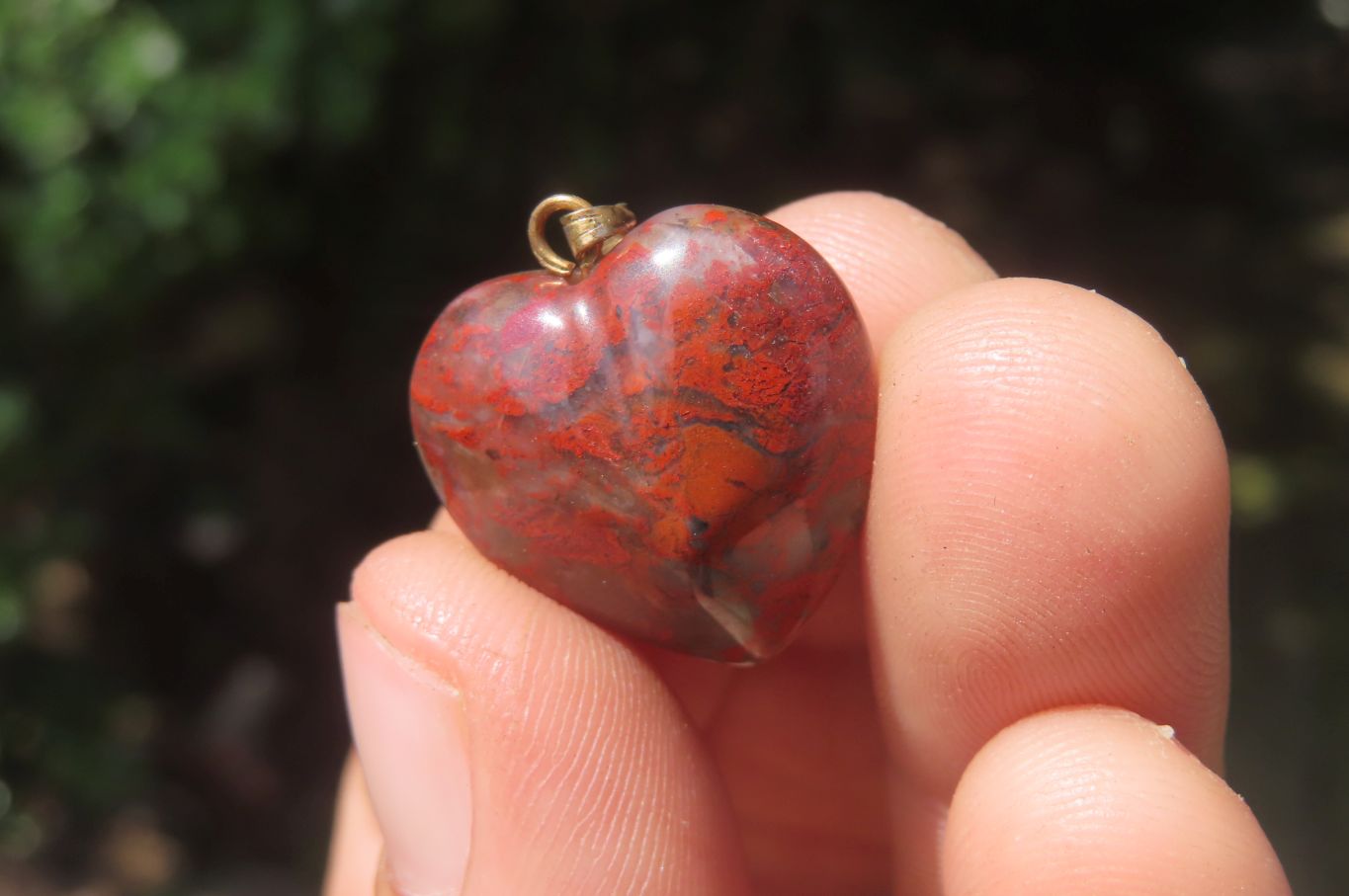 Polished Mixed Box Set of 12 Convex Gemstone Heart Pendants - Sold Per Box - From Southern Africa - Toprock Gemstones and Minerals 