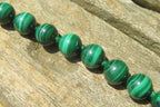 Polished Large Malachite Ball Shaped Beaded Necklace - Sold Per Item- From Congo - Toprock Gemstones and Minerals 