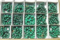 Polished Large Malachite Ball Shaped Beaded Necklace - Sold Per Item- From Congo - Toprock Gemstones and Minerals 