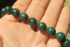 Polished Large Malachite Ball Shaped Beaded Necklace - Sold Per Item- From Congo - Toprock Gemstones and Minerals 