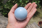 Polished Medium Blue Calcite Spheres - Sold per Item - From Madagascar - Toprock Gemstones and Minerals 