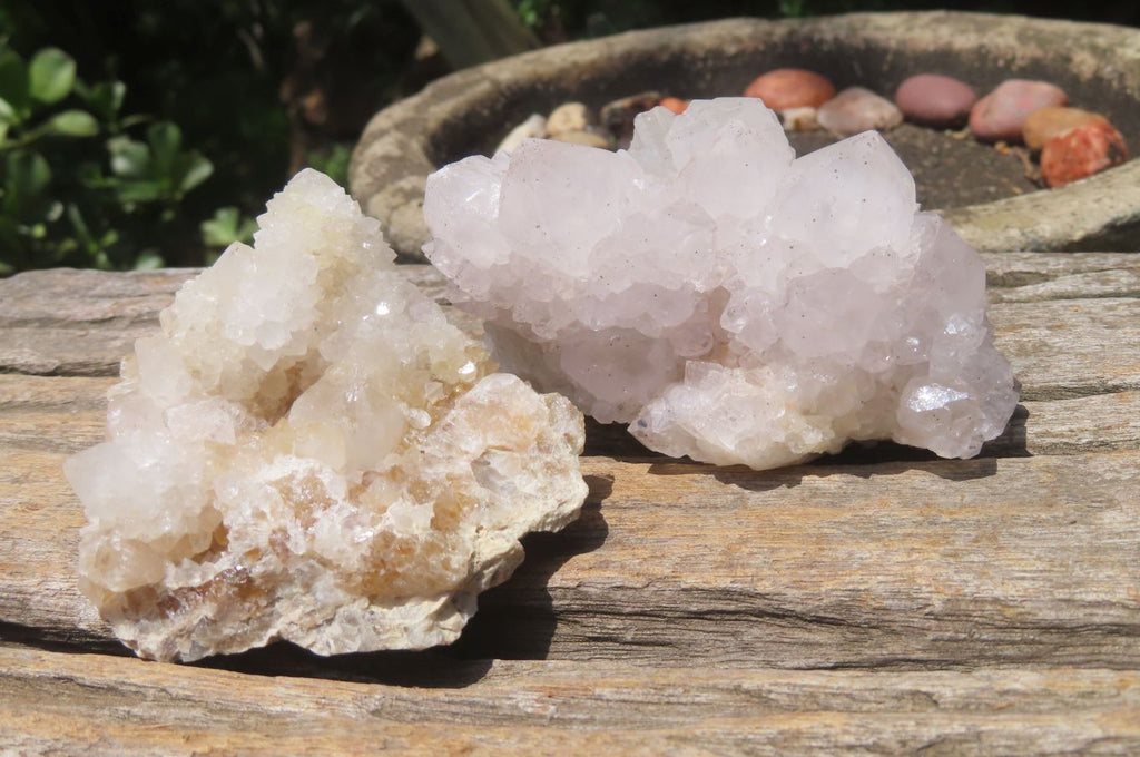 Natural Amethyst Spirit Quartz Clusters x 6 From Boekenhouthoek, South Africa - Toprock Gemstones and Minerals 