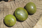 Polished Green Opal Palm Stones x 20 From Madagascar - Toprock Gemstones and Minerals 