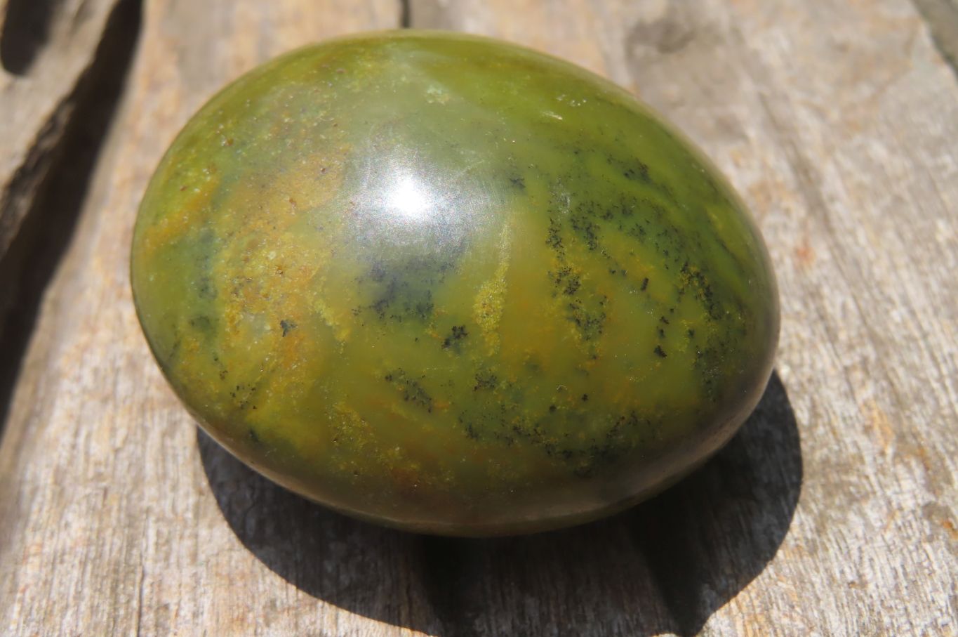 Polished Green Opal Palm Stones x 20 From Madagascar - Toprock Gemstones and Minerals 
