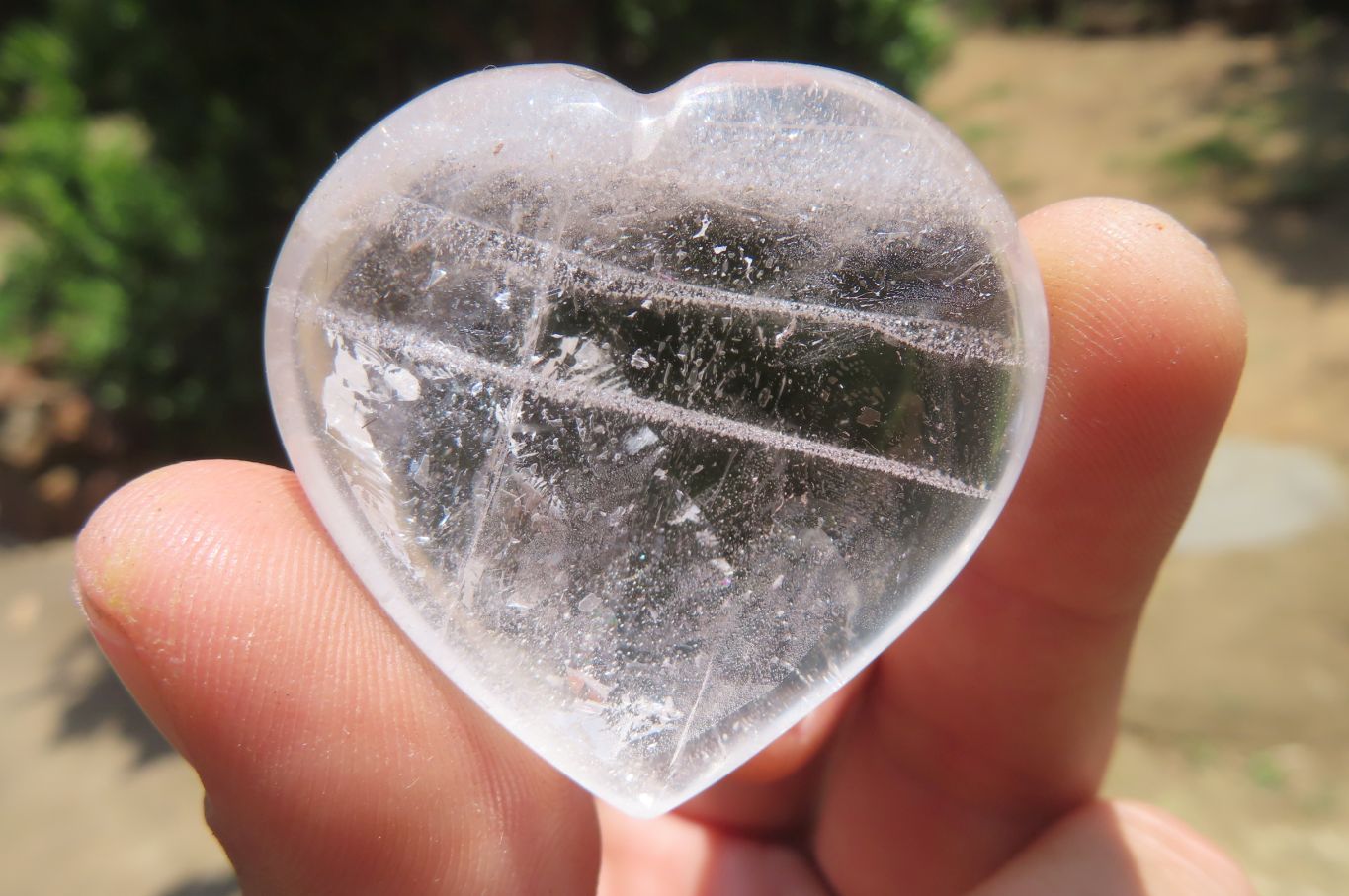 Polished Clear Quartz Gemstone Hearts x 12 From Madagascar - Toprock Gemstones and Minerals 