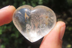 Polished Clear Quartz Gemstone Hearts x 12 From Madagascar - Toprock Gemstones and Minerals 