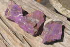 Natural Metallic Purpurite Cobbed Specimens x 6 From Erongo, Namibia - Toprock Gemstones and Minerals 