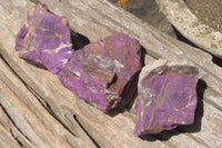 Natural Metallic Purpurite Cobbed Specimens x 6 From Erongo, Namibia - Toprock Gemstones and Minerals 