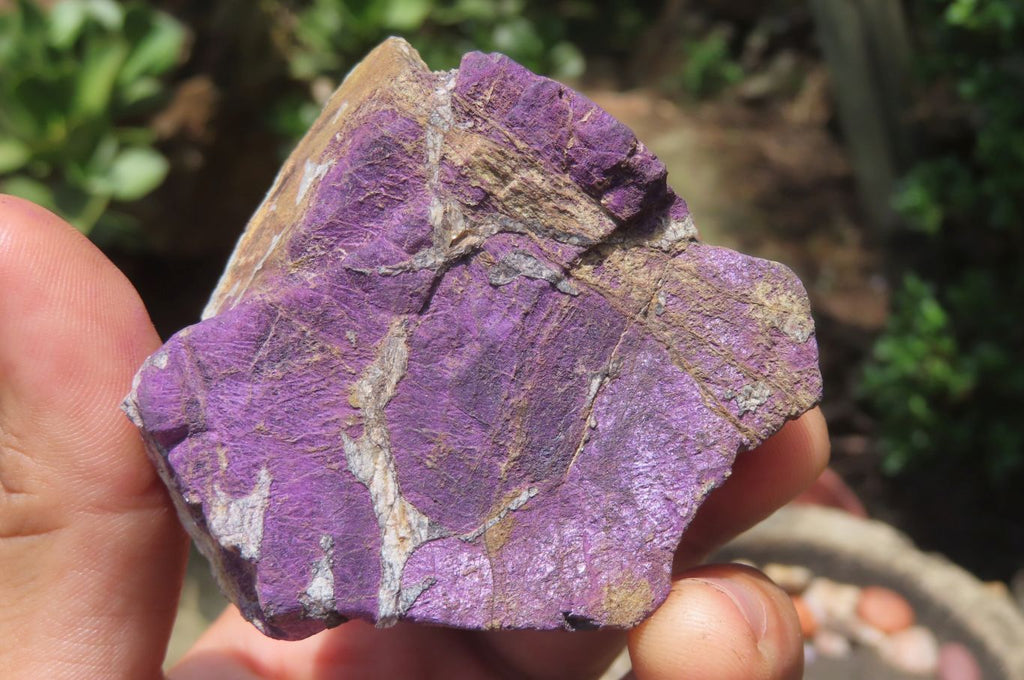 Natural Metallic Purpurite Cobbed Specimens x 6 From Erongo, Namibia - Toprock Gemstones and Minerals 