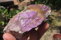 Natural Metallic Purpurite Cobbed Specimens x 6 From Erongo, Namibia - Toprock Gemstones and Minerals 