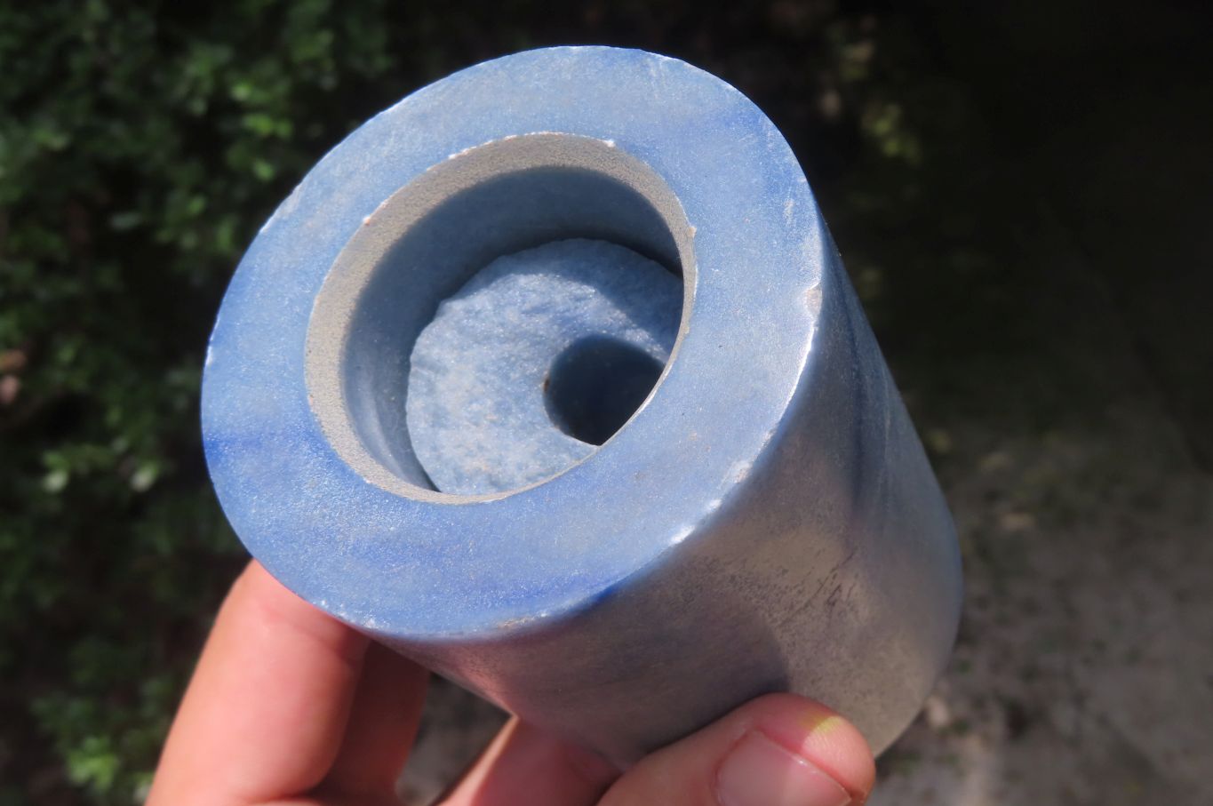 Polished Blue Marble Candle Holders x 2 From China - Toprock Gemstones and Minerals 