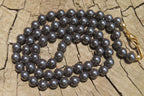 Polished Silver Hematite Beaded Necklace - Sold Per Item - From China - Toprock Gemstones and Minerals 