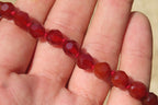 Polished Red Agate Faceted Beaded Necklace - Sold Per Item - From Brazil - Toprock Gemstones and Minerals 