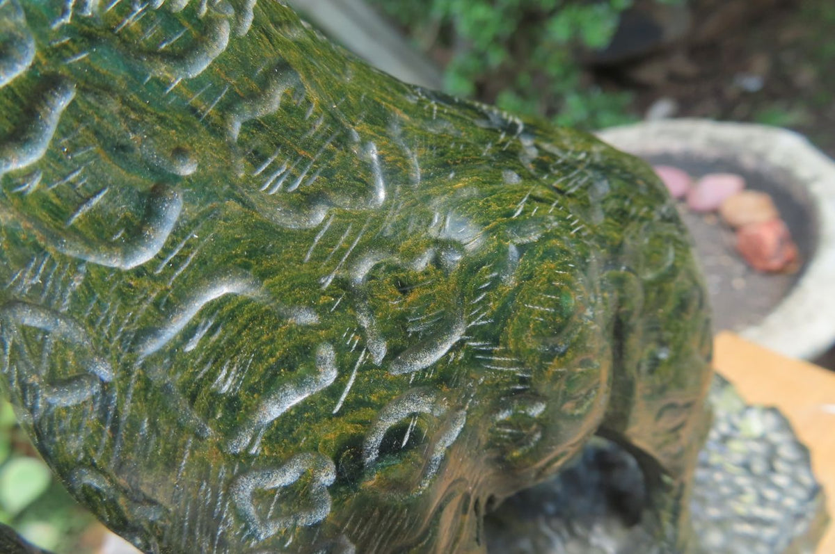 Hand Made Green Verdite Giraffe Carving x 1 From Zimbabwe - Toprock Gemstones and Minerals 