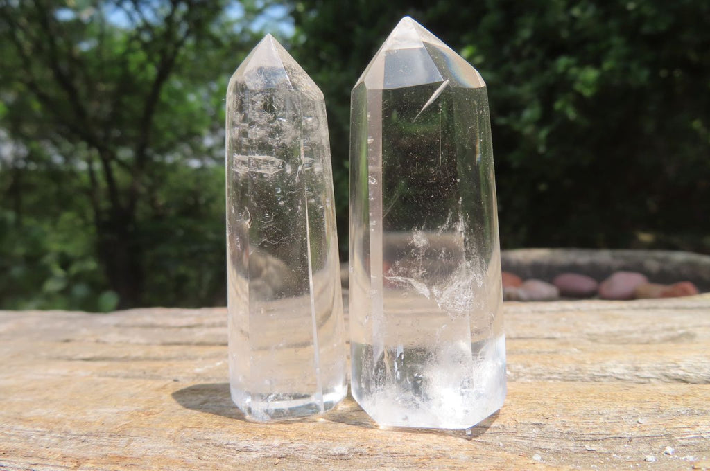Polished Mixed Quartz Crystals x 20 From Madagascar - Toprock Gemstones and Minerals 