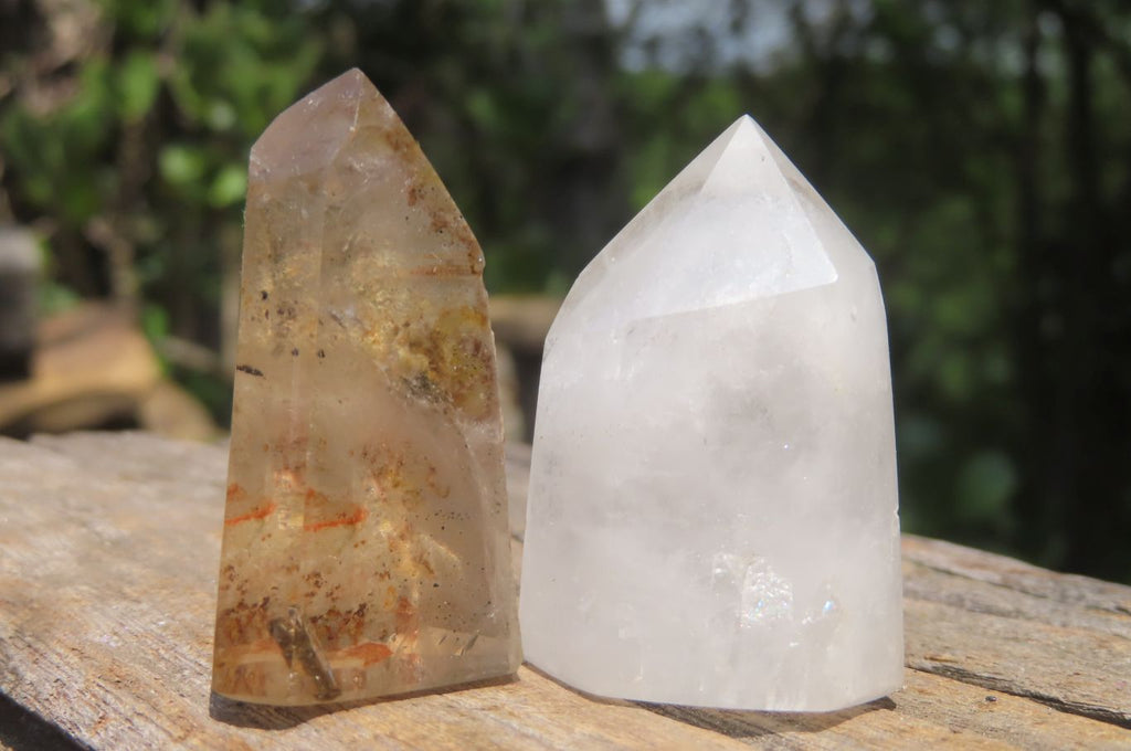 Polished Mixed Quartz Crystals x 20 From Madagascar - Toprock Gemstones and Minerals 