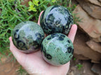 Polished Stromatolite Spheres x 3 From Madagascar - Toprock Gemstones and Minerals 