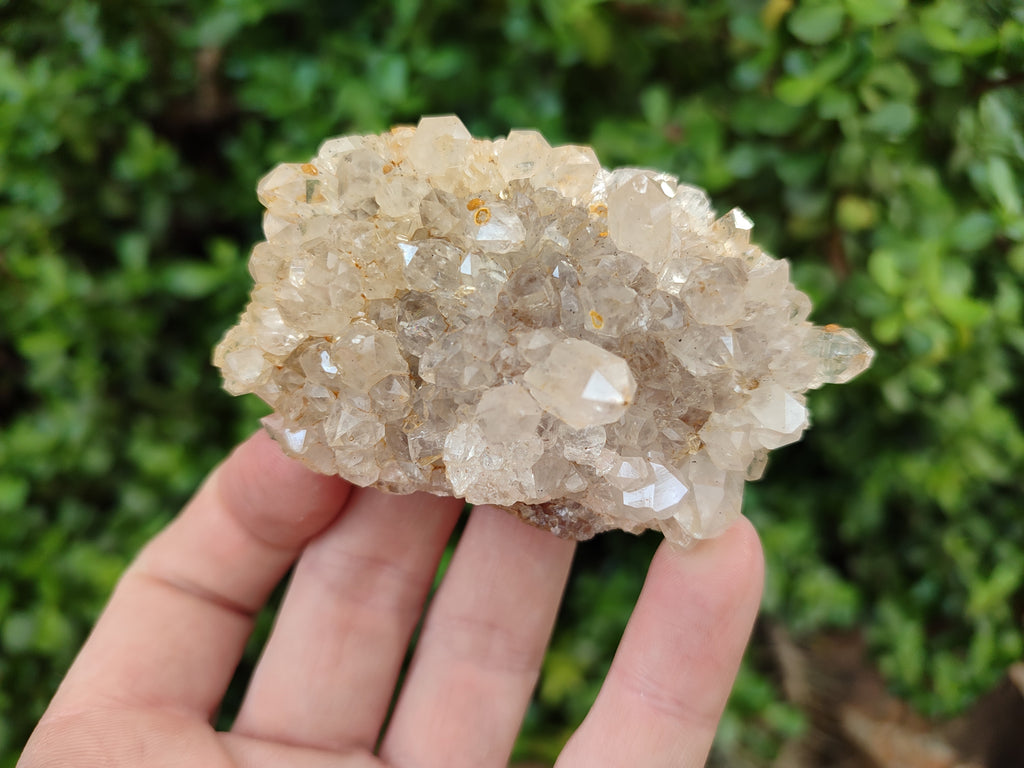 Natural Limonite Quartz Clusters x 12 From Zambia - Toprock Gemstones and Minerals 