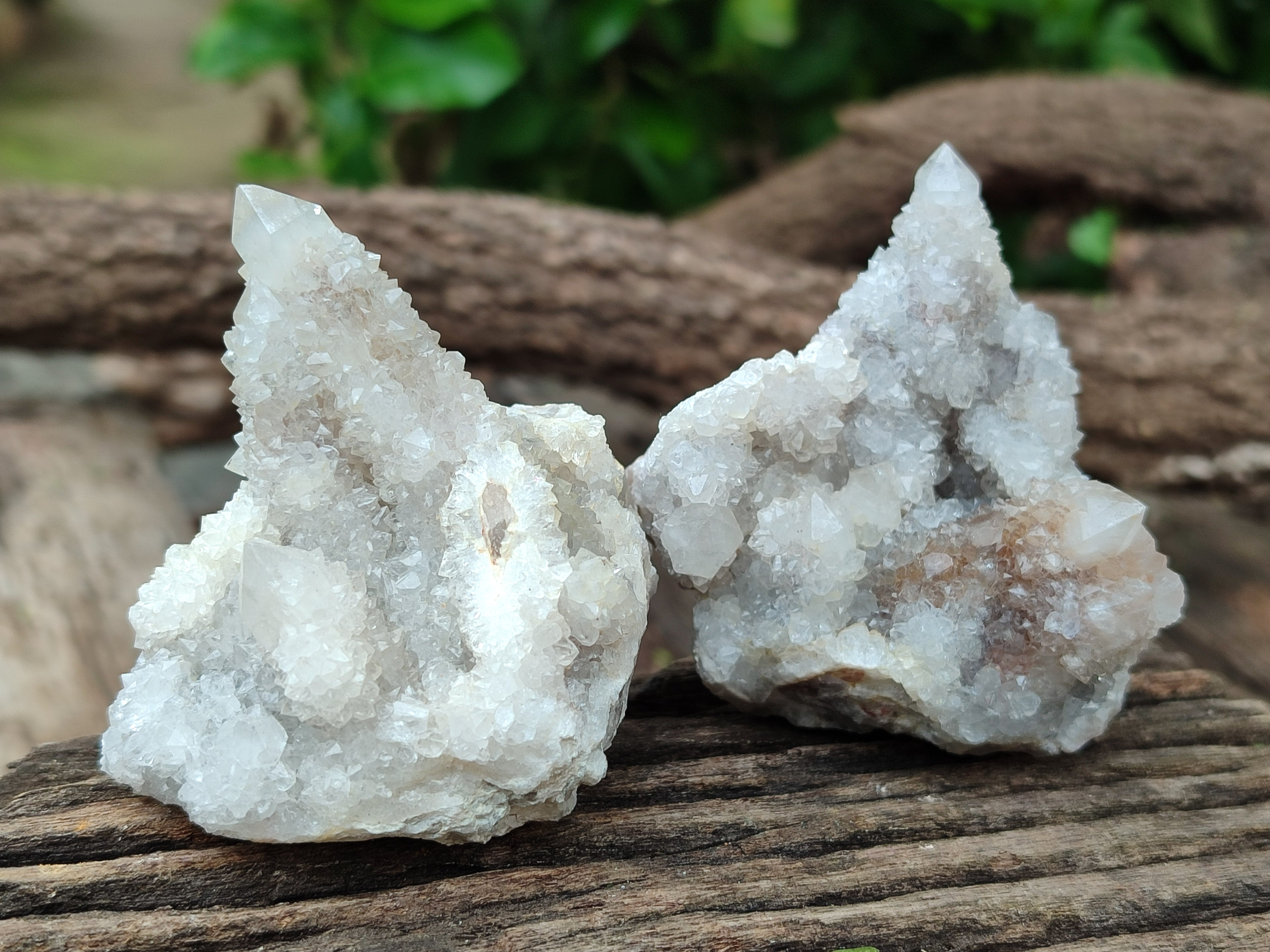 Natural Spirit Quartz Clusters x 12 From Boekenhouthoek, South Africa - Toprock Gemstones and Minerals 