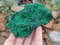 Natural Silky Malachite Specimens x 3 From Kasompe, Congo - Toprock Gemstones and Minerals 