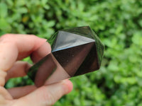 Polished Black Basalt Points x 5 From Madagascar