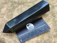 Polished Black Basalt Points x 5 From Madagascar