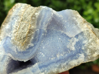 Natural Blue Lace Agate Geode Specimens x 3 From Malawi - Toprock Gemstones and Minerals 