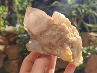 Natural Smokey Phantom Quartz Clusters x 2 From Luena, Congo - Toprock Gemstones and Minerals 