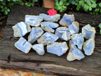 Natural Blue Lace Agate Geode Specimens x 35 From Malawi - Toprock Gemstones and Minerals 