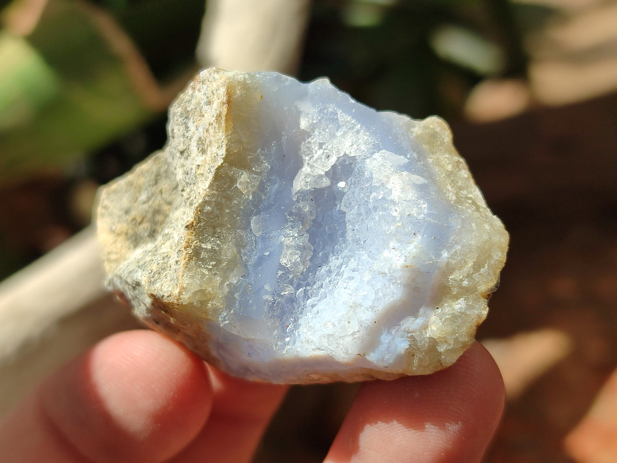 Natural Blue Lace Agate Geode Specimens x 35 From Malawi - Toprock Gemstones and Minerals 