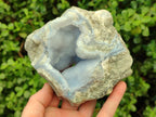 Natural Blue Lace Agate Geode Specimens x 3 From Malawi - Toprock Gemstones and Minerals 