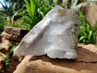 Natural Blue Lace Agate Geode Specimens x 3 From Malawi - Toprock Gemstones and Minerals 