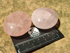 Polished Rose Quartz Palm Stones x 12 From Madagascar - Toprock Gemstones and Minerals 