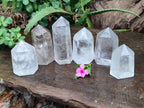 Polished Mixed Quartz Crystals x 6 From Madagascar - Toprock Gemstones and Minerals 