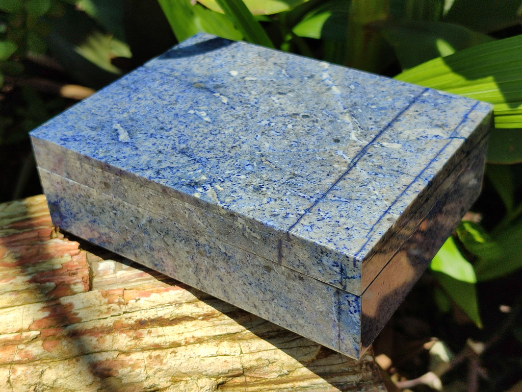 Hand Made Dumortierite Jewellery Box - Sold Per Item - From Mozambique - Toprock Gemstones and Minerals 