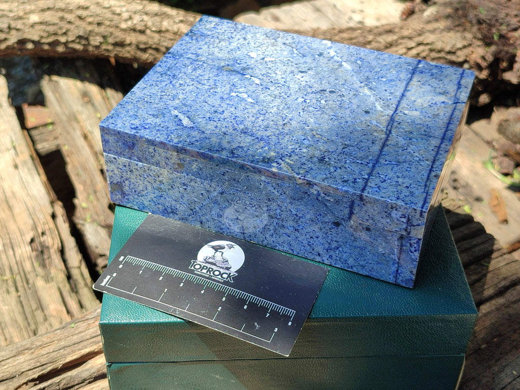 Hand Made Dumortierite Jewellery Box - Sold Per Item - From Mozambique - Toprock Gemstones and Minerals 