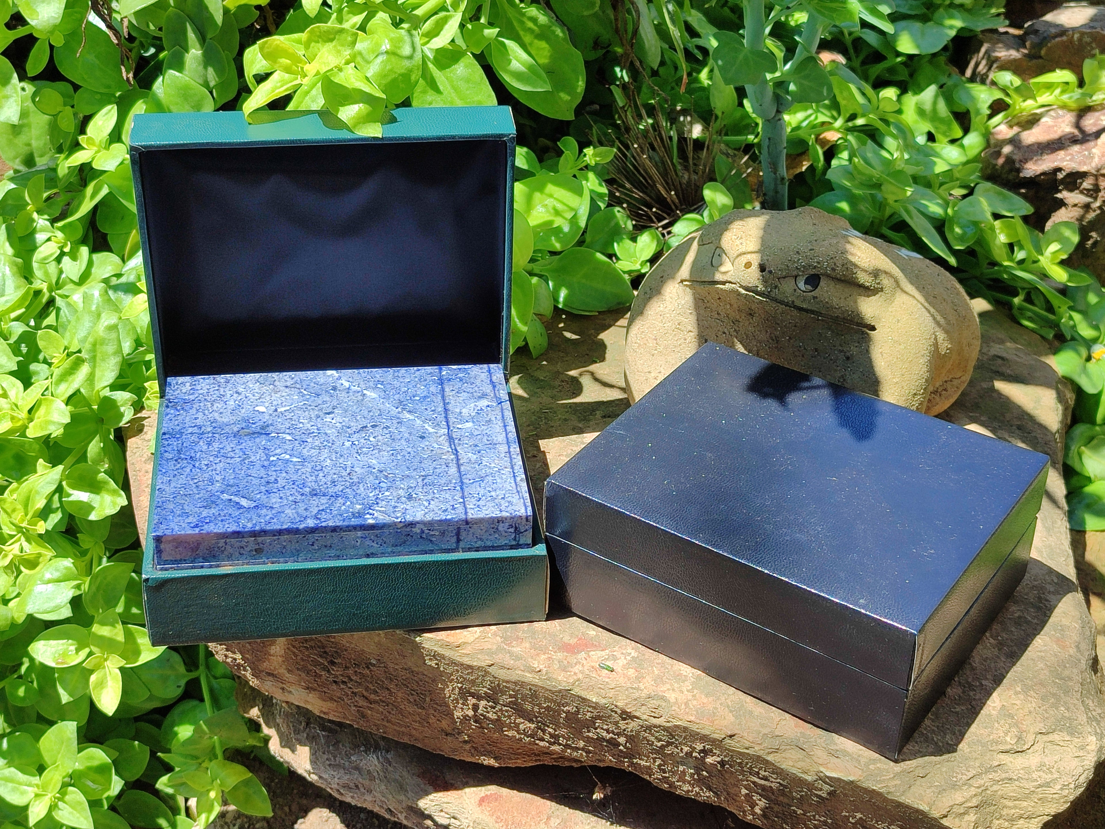 Hand Made Dumortierite Jewellery Box - Sold Per Item - From Mozambique - Toprock Gemstones and Minerals 