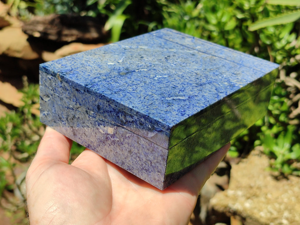 Hand Made Dumortierite Jewellery Box - Sold Per Item - From Mozambique - Toprock Gemstones and Minerals 