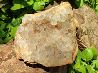 Natural Limonite Quartz Clusters x 3 From Zambia - Toprock Gemstones and Minerals 