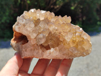 Natural Limonite Quartz Clusters x 3 From Zambia - Toprock Gemstones and Minerals 