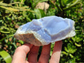 Natural Blue Lace Agate Geode Specimens x 12 From Malawi - Toprock Gemstones and Minerals 