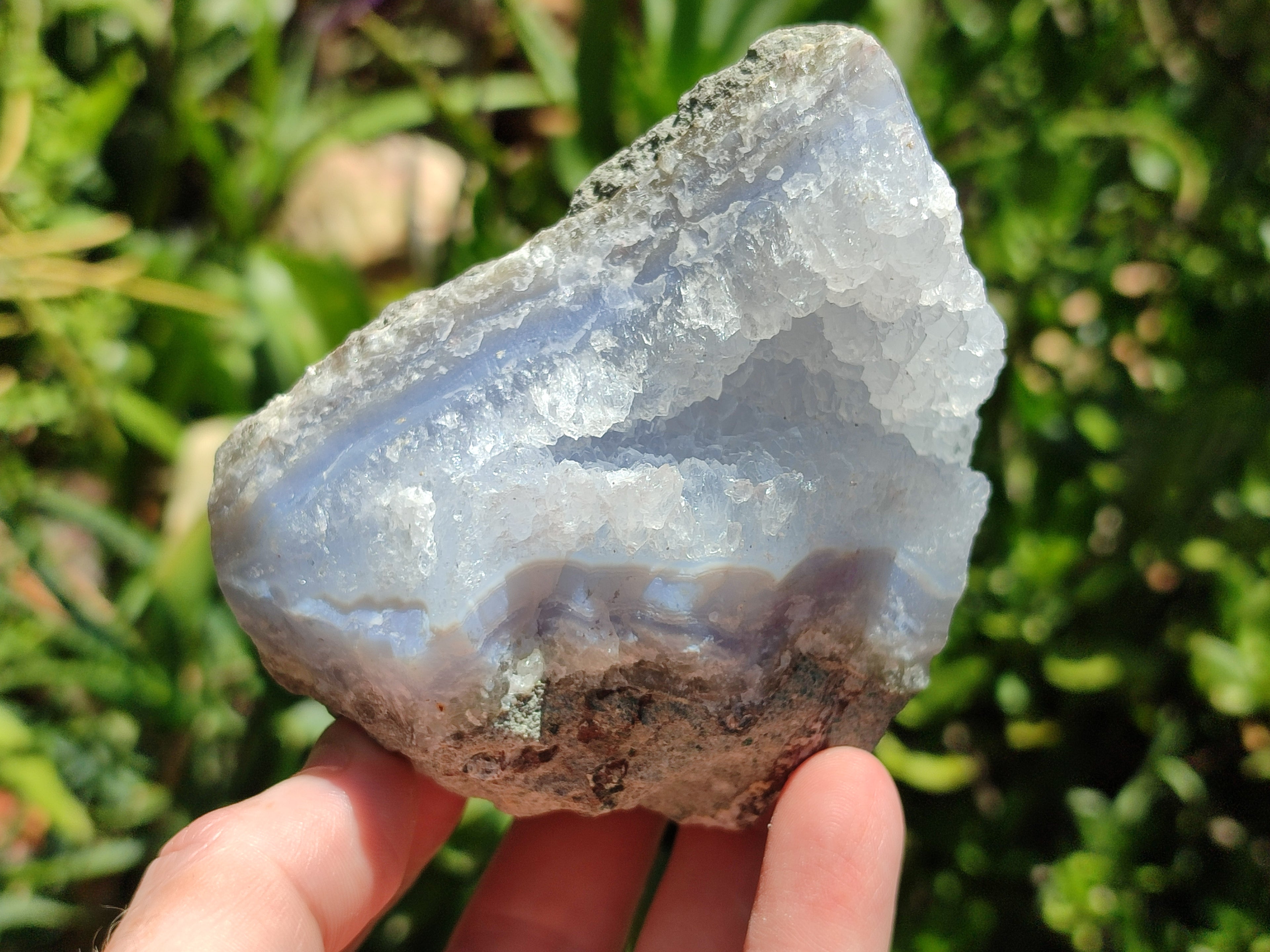 Natural Blue Lace Agate Geode Specimens x 12 From Malawi - Toprock Gemstones and Minerals 