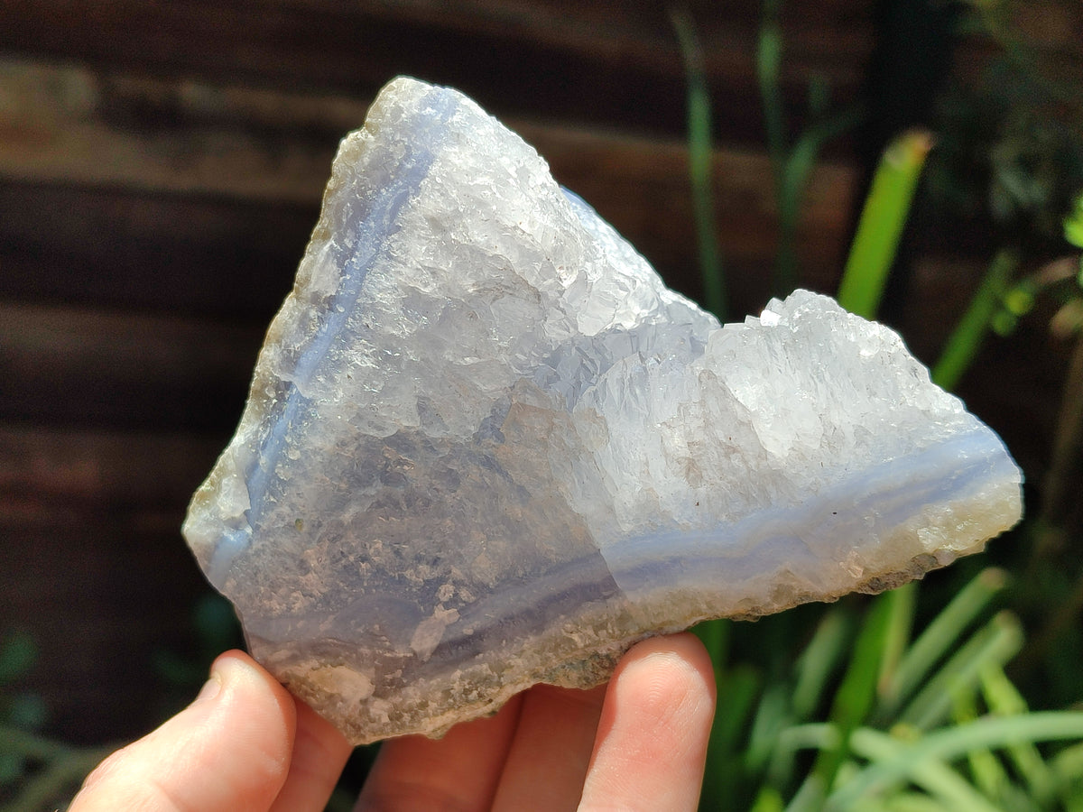 Natural Blue Lace Agate Geode Specimens x 12 From Malawi - Toprock Gemstones and Minerals 