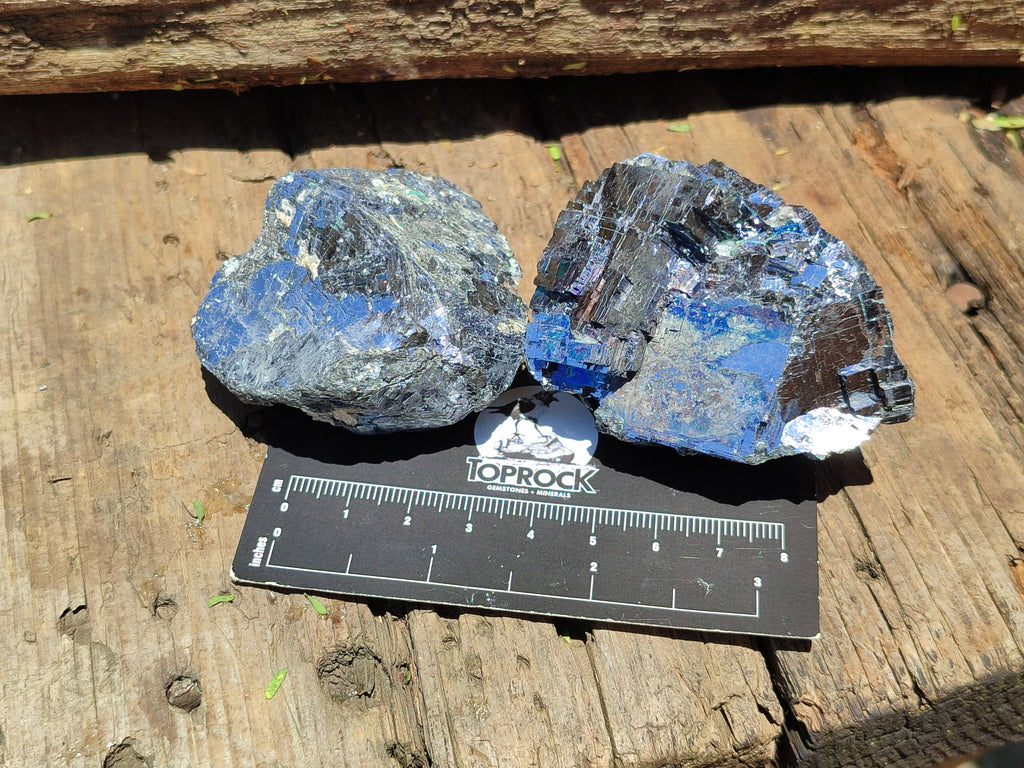 Natural Silver Lead Galena Specimens x 6 From Namibia - Toprock Gemstones and Minerals 