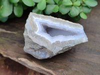 Polished On One Side Blue Lace Agate x 6 From Malawi - Toprock Gemstones and Minerals 