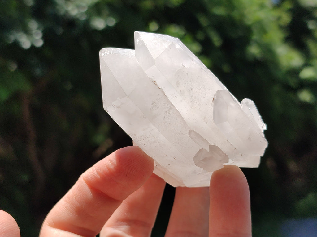Natural White Quartz Clusters x 15 From Madagascar - Toprock Gemstones and Minerals 